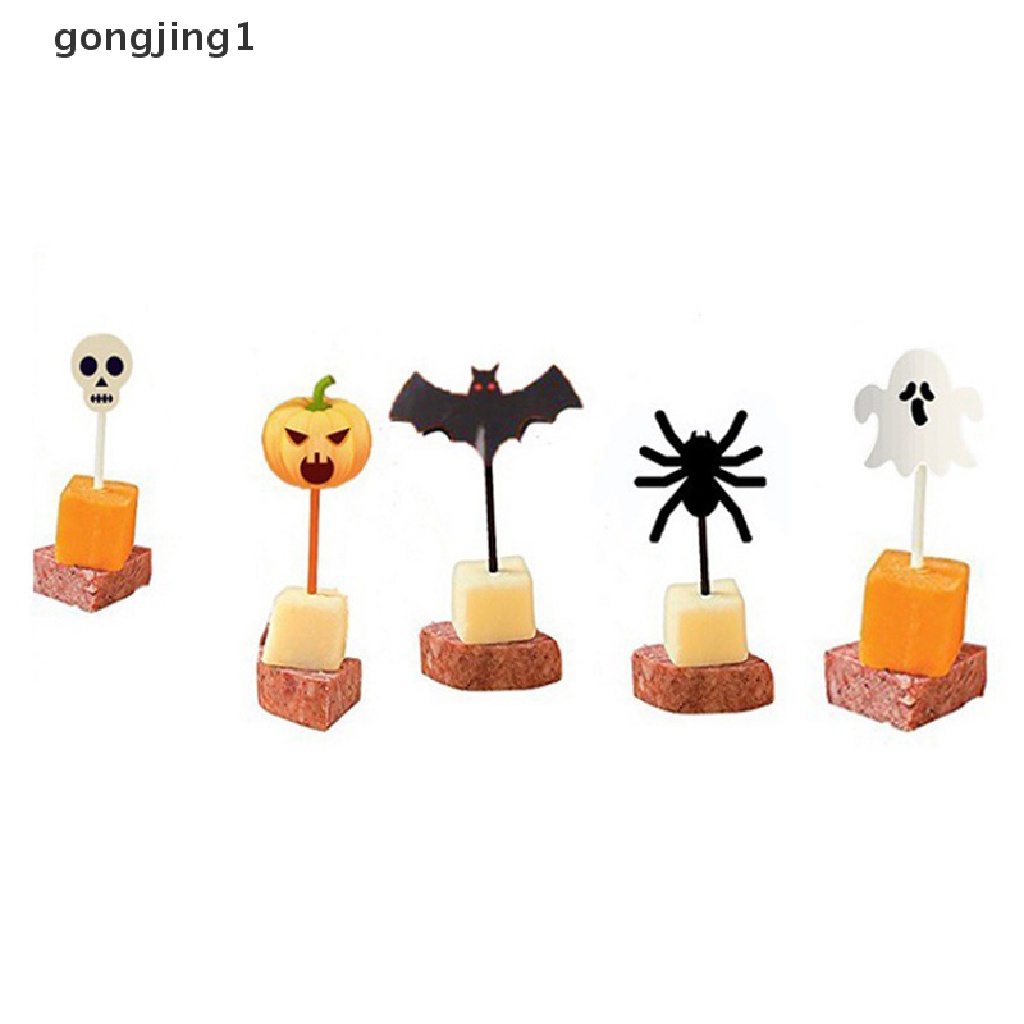 Ggg Garpu Buah Kartun Mini Hewan Labu Halloween Makanan Ringan Kue Dessert Food Fork ID