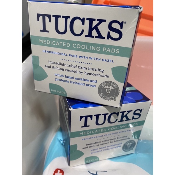 Tucks medicated cooling pads hemorrhoidal pads with witch hazel hemoroid ambeien wasir