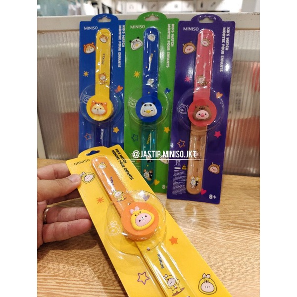 MINISO 🆕 Jam tangan Analog anak Animal Cosplay (Gigi, BunBun, PenPen, Pickle)