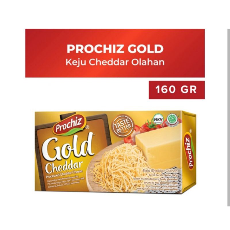 

PROCHIZ Gold Keju Cheddar Olahan 160 g