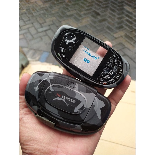 Casing Kasing Case Nokia N-Gage QD hitam fullset