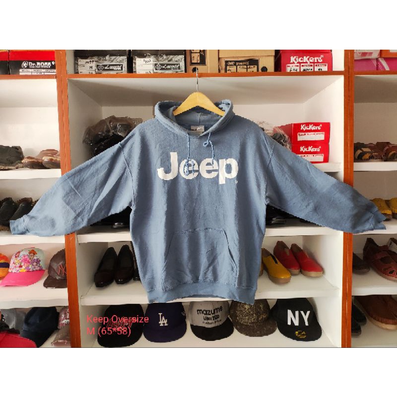 HOODIE JEEP OVERSIZE ORIGINAL SECOND BRANDED MURAH