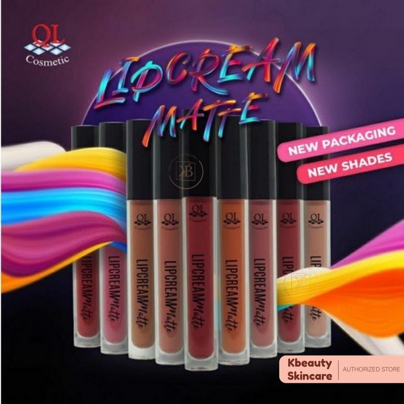 QL Cosmetic Matte Lipcream Lipstick | Lip Matte | Lip Color | Tahan Lama | Lip Cream Waterproof