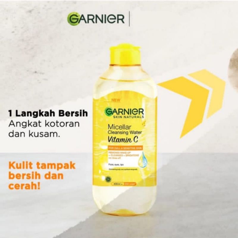 GARNIER MIcellar Cleansing Water Vitamin C 125 ml (kuning)