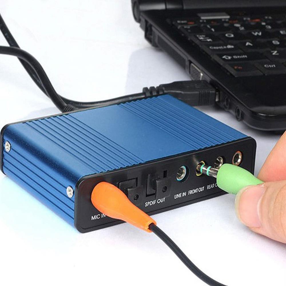 【LIPI】Kebidumei Sound Card External 5.1 Suround USB untuk Laptop / PC - CM6206