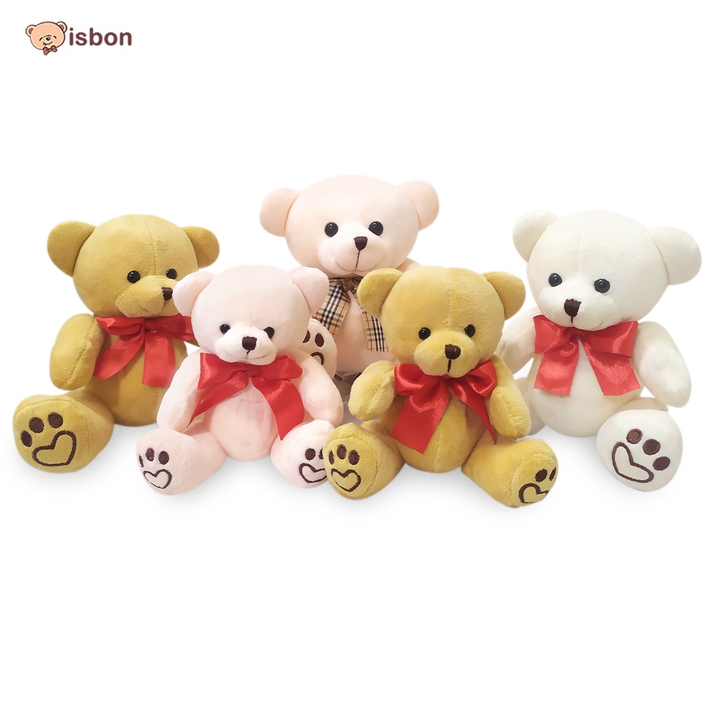 Boneka Teddy Bear Istana Boneka Joint Bear With Pita Lucu untuk kado mainan anak bayi