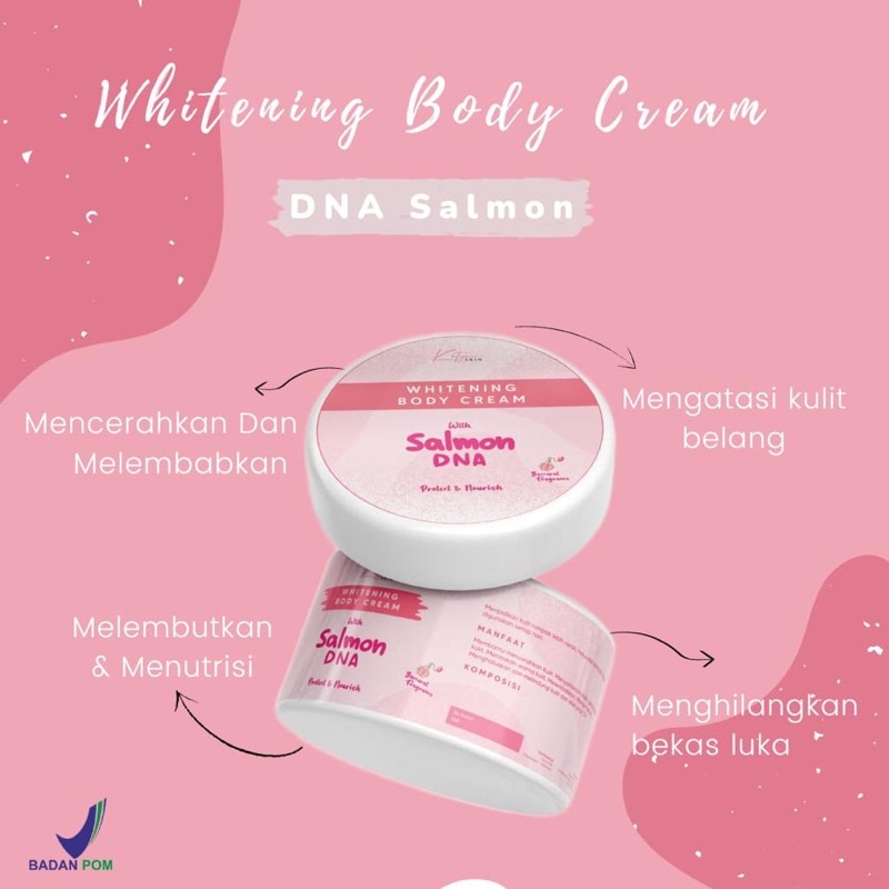 Whitening Body Cream with DNA SALMON
