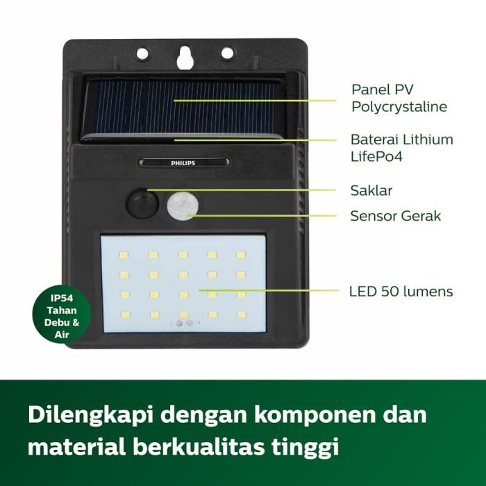 Jual Philips Lampu Dinding Solar BWS010 LED50/765 ID | Shopee Indonesia