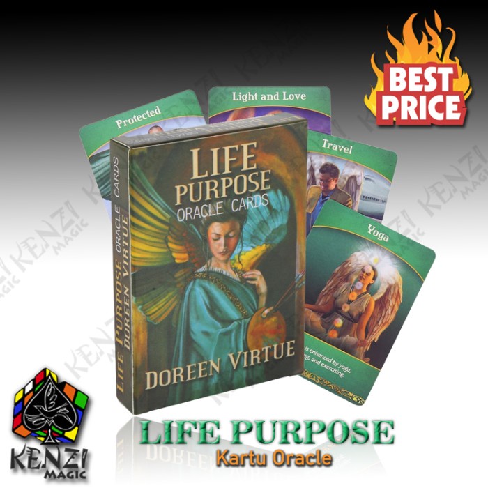Kartu Tarot Oracle Life Purpose Oracle Cards 44 Cards
