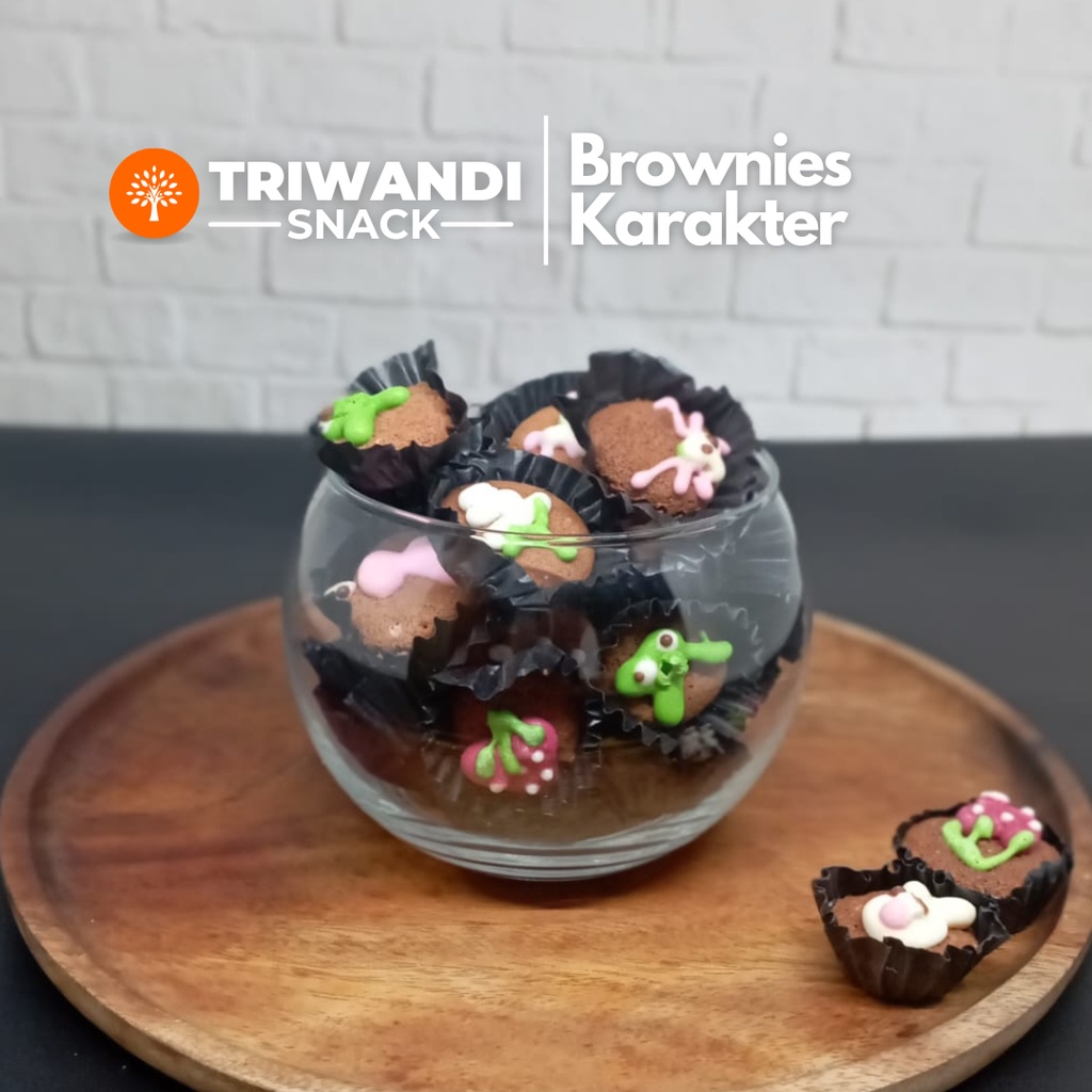 

Brownies Kering Karakter 100 - 250gr TRIWANDI SNACK oleh oleh bandung