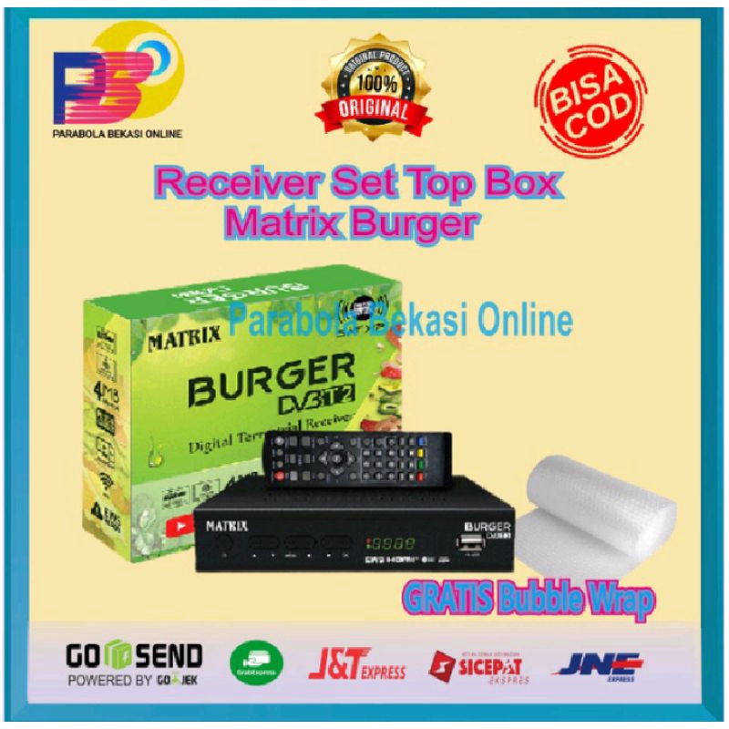 Receiver Set Top Box DVB T2 Matrix Apple Bisa Youtube & IPTV
