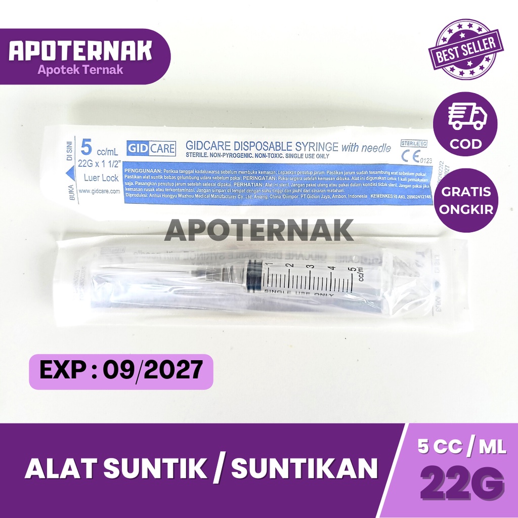 SPUIT SYRINGE SPET | Alat Suntik Suntikan 1 cc 3 cc 5 cc 10 cc 20 cc Plus Jarum Untuk Hewan suntikan tinta spet tinta