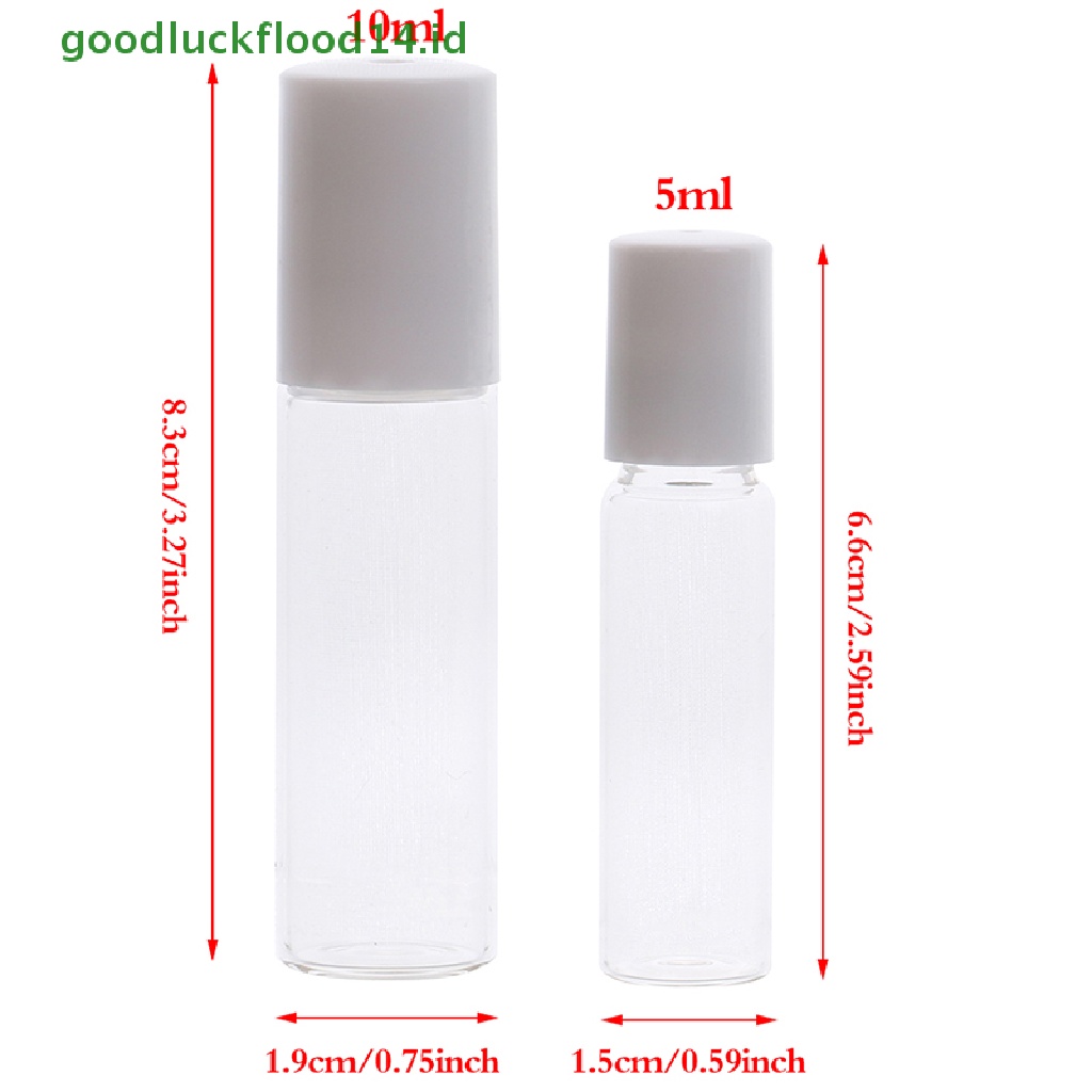 [GOOGFOUR] Botol Rol 5ml/10ml Botol Kaca Kosmetik Kosong Isi Ulang [TOP]