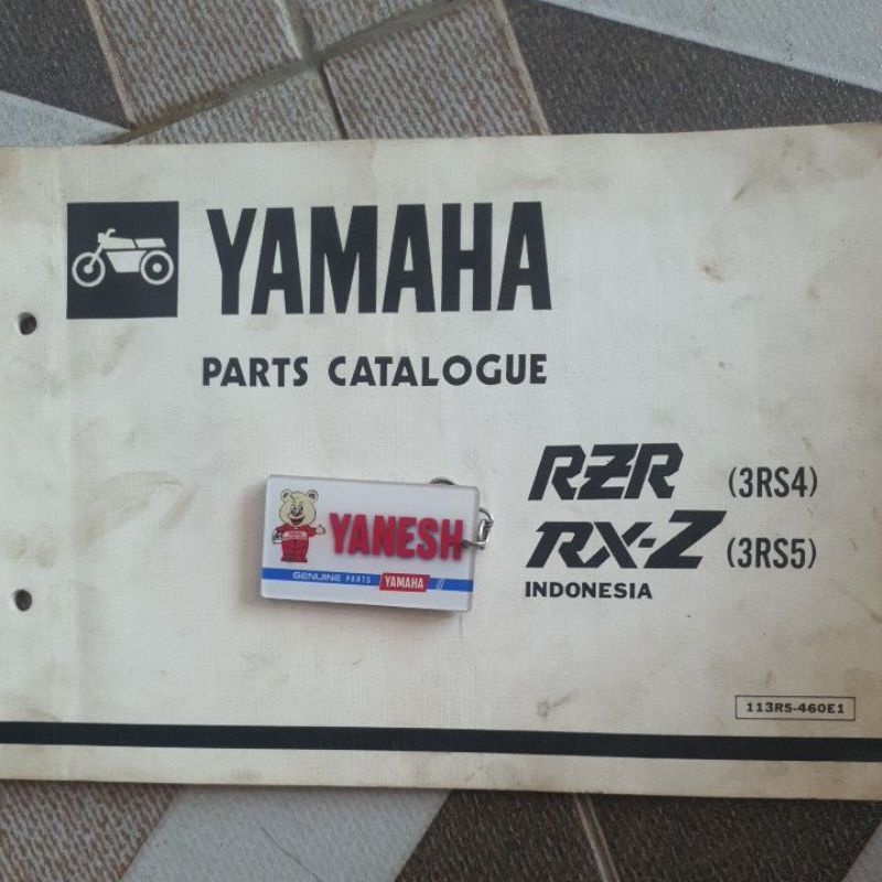 buku katalog catalogue yamaha rxz rzr 1991 copyan