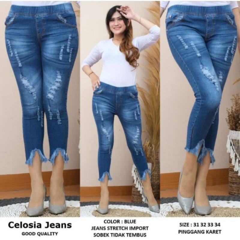READY  CELOSIA JEANS TERBARU WANITA