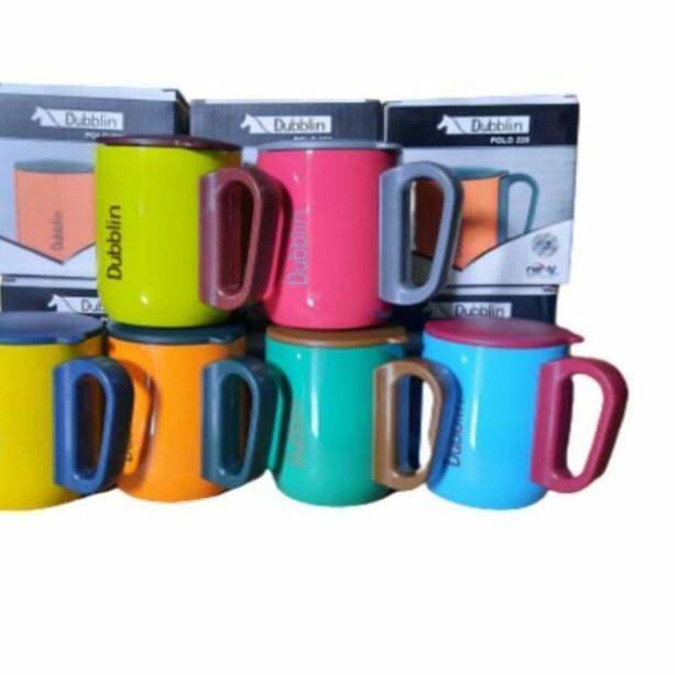 VICMALL - Mug Gelas Cangkir Tahan Panas Dubblin Polo 220 220ML / MUG DUBBLIN MUG Kopi Teh Stainless 