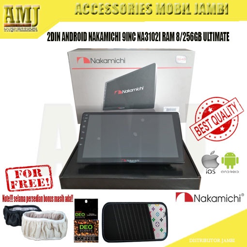 2DIN ANDROID NAKAMICHI 9INC NA3102i RAM 8/256GB ULTIMATE - HEADUNIT MOBIL