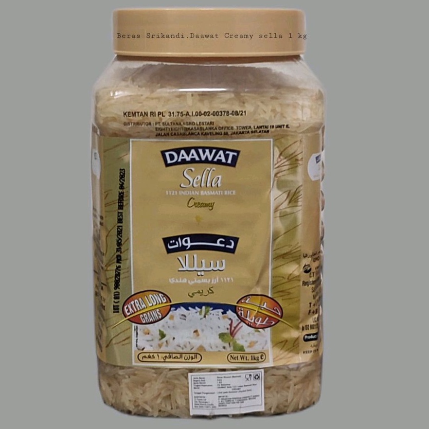 

Beras Basmati Daawat 1 kg - kemasan Toples