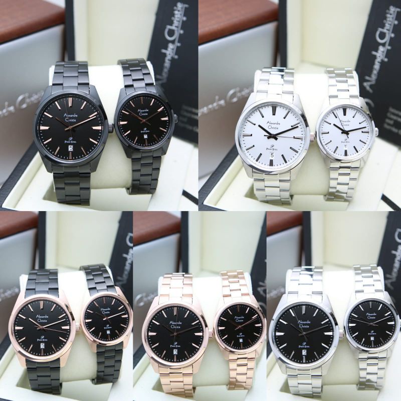 JAM TANGAN COUPLE ALEXANDRE CHRISTIE AC1007 / AC 1007 / AC 1008 / AC1028 / AC 1028 / AC 1035 /