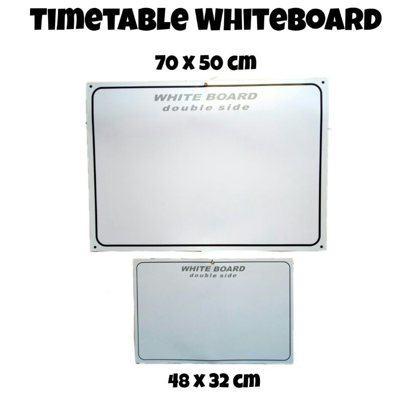

PAPAN TULIS GULUNG / TIME TABLE / WHITE BOARD DOUBLE SIDE UK.48X32 / UK.70X50