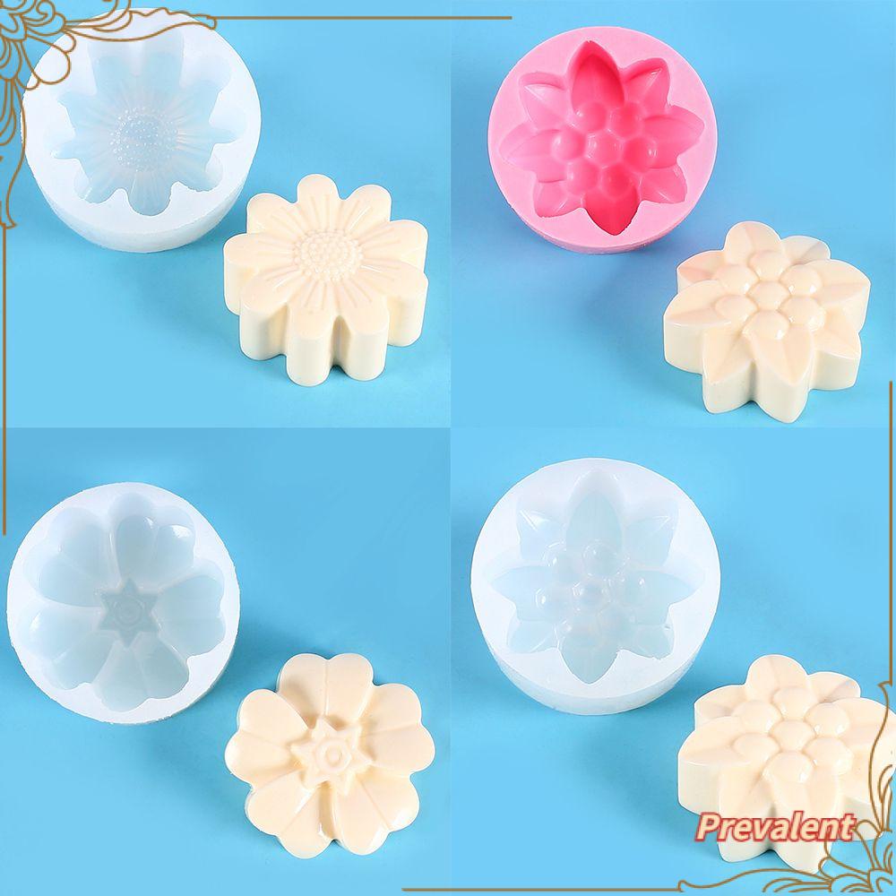 Preva Candle Mold Cetakan Kue Bentuk Bunga Kerajinan Tangan 3D