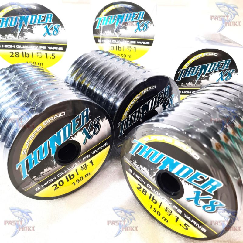 Senar PE Thunder x8  150m WARNA RANDOM