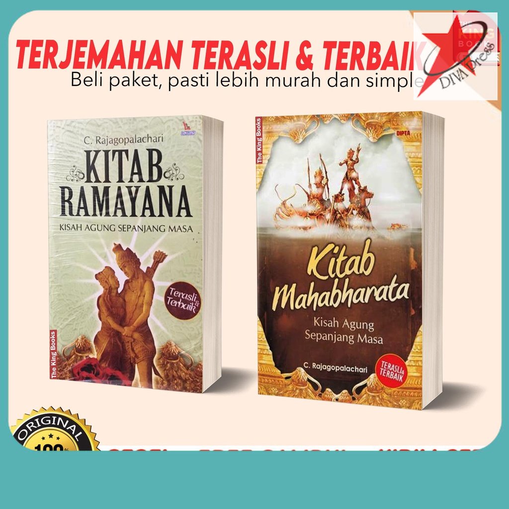 Buku Original Kitab Ramayana C Rajagopalachari kitab mahabharata kisah agung sepanjang masa buku ram