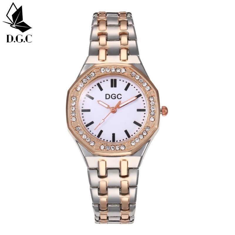 (Terima Cod)Jam Tangan Wanita Fashion DGC Mata&quot; Sergi8 Strap Rantai/Stell(Dikirim Jakarta)