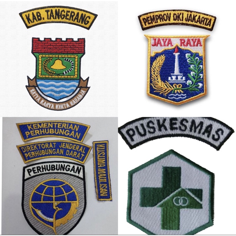 BADGE PEMROV DKI / batch dki / badge jakarta / badge pemkot