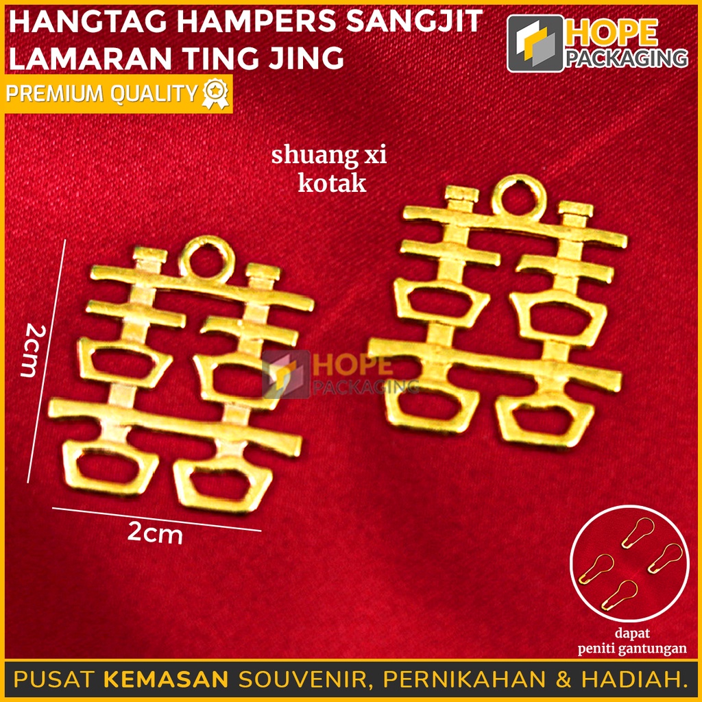 [ ISI 10 PCS ] Hangtag Hampers Sangjit + Peniti