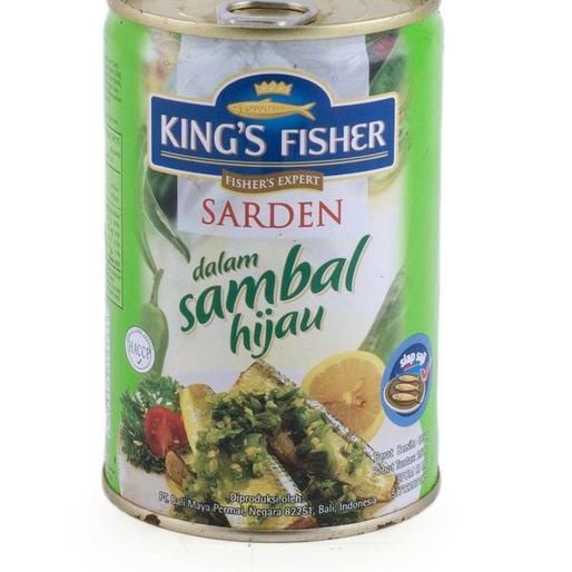 

SALE✅King's Fisher PAKET 2 PCS Sarden Sambal Hijau Makanan Kaleng 425 gr|KD1