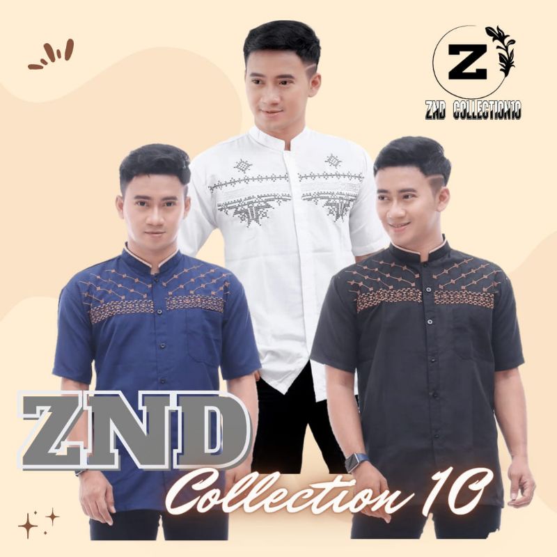 Koko bordir dewasa Koko katun Koko pendek jumbo Koko bordir pria