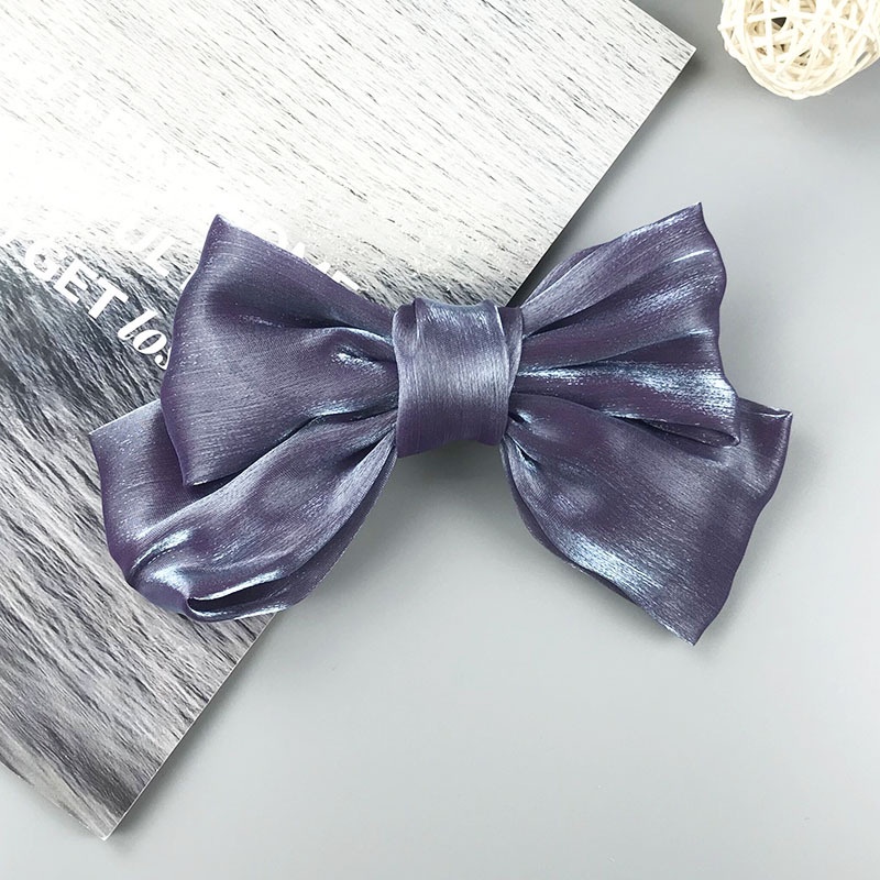 Jepitan Rambut Pita Besar Bowtie Motif Glow Style Korean Satin Premium Aksesoris Jepit Hair Clip Fashion Hairpin