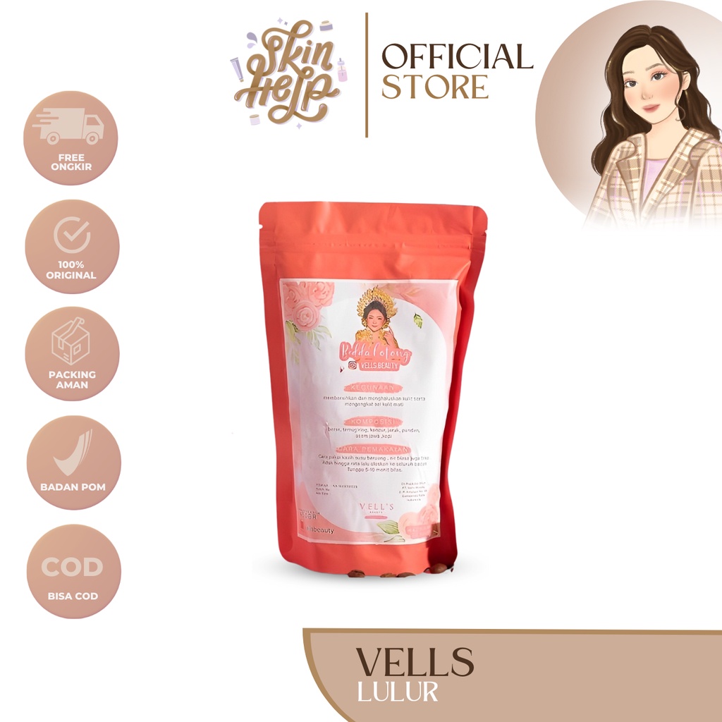 READY ‼️ BEDDA LOTONG ORI VELLS BEAUTY || BEDDA LOTONG VELIS STORE BPOM || LULUR TUBUH VELS BEAUTY