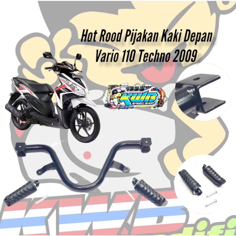 hot rood pijakan kaki depan set footstep motor matic PNP honda beat fi beat new vario 125 150 vario 110 techno vario 160 scoopy fi scoopy esp beat street