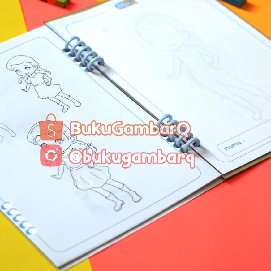 

FG3Ⓜ Buku Belajar MenggambarManga & Anime- BukuGambarQ buku 1 seri Pretty Girl Banyak Peminat
