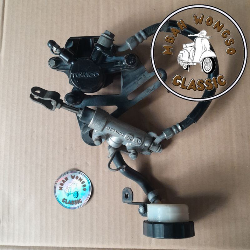 CAKRAM MASTER KALIPER KEPALA BABI BELAKANG SATRIA FU 150 INJEKSI PNP SATRIA FU 150 KARBU ORIGINAL