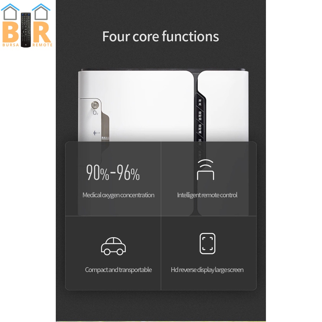 Mesin Generator Oksigen Oxygen Concentrator Home Care Oksigen Konsentrator Yuwell YU300