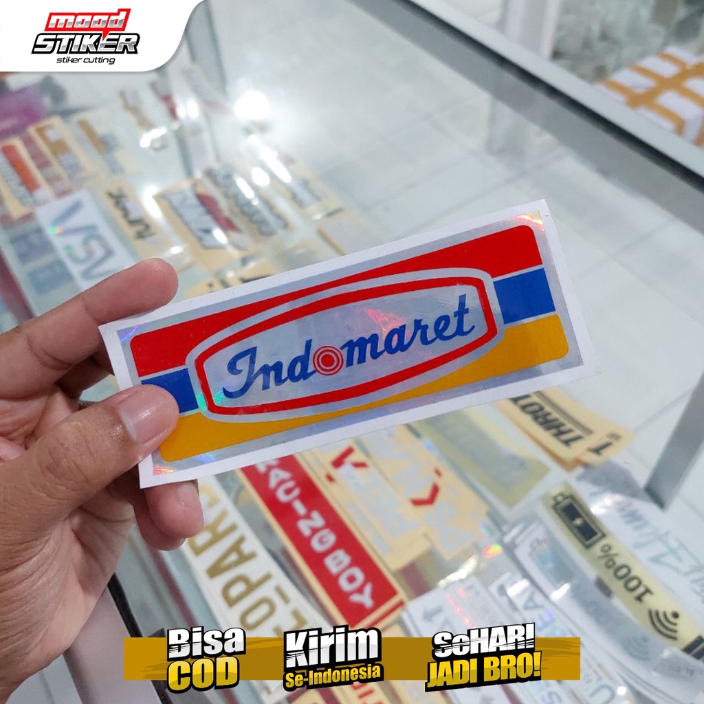 

Stiker Cutting Indomaret Reflektif dan Hologram