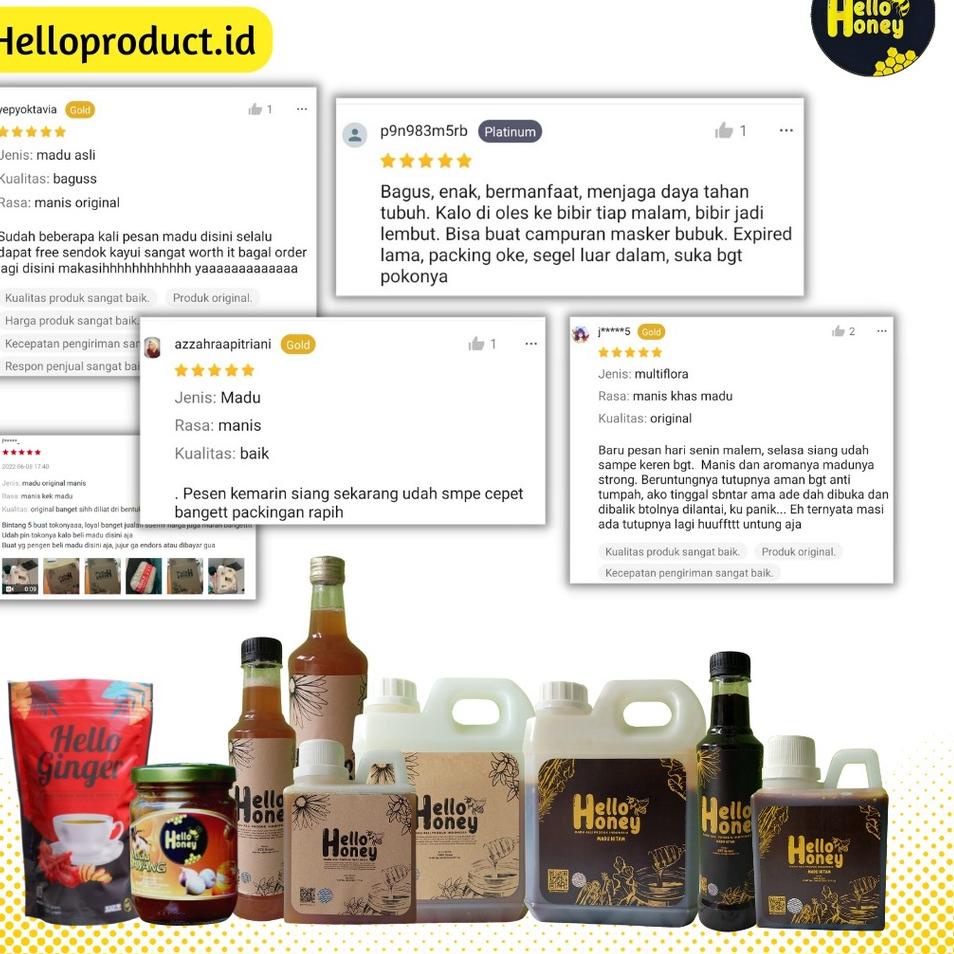 

✨New✨ Madu Murni Madu Asli - Raw Honey Hello Honey 1000gr 