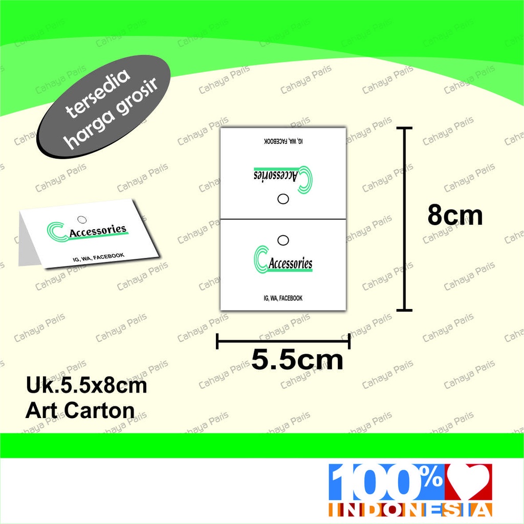 

Hang Tag Lipat Custom 5.5x8cm