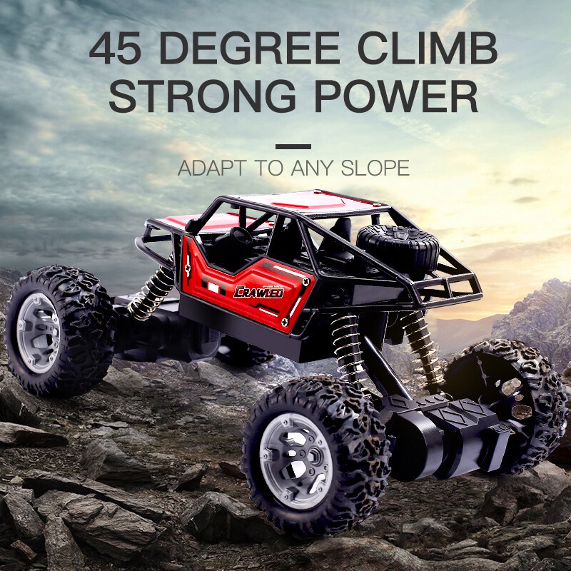 Mobil Remote Control Rock Crawler Offroad Alloy Material Mainan Anak Termurah