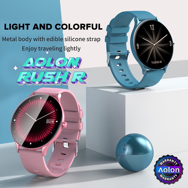 v BACA Aolon RUSH R Smartwatch TG pelindung anti gores antigores layar kaca film jam tangan tempered