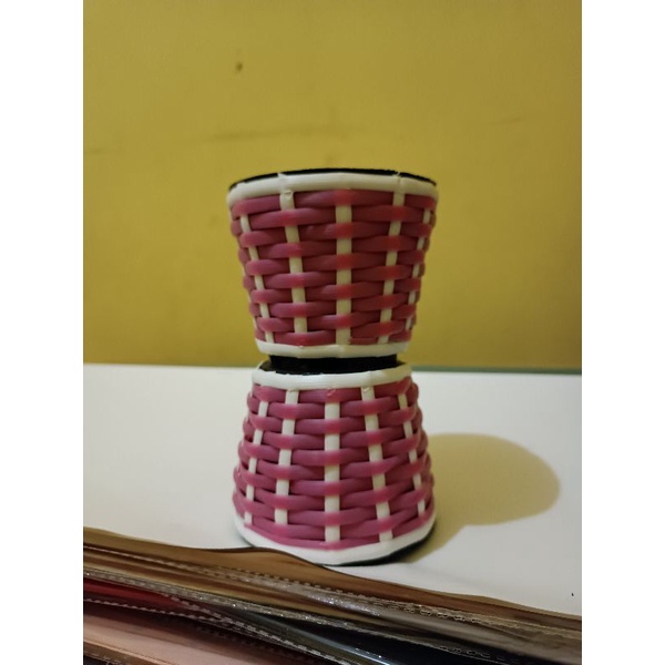 pot anyaman bulat uk 10 cm