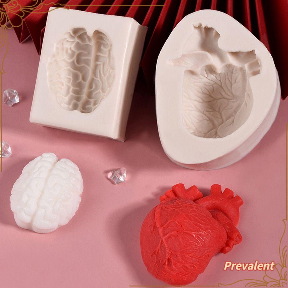 Preva Halloween Brain Heart Bakeware Retro Hias Drip Mold Cetakan Silikon