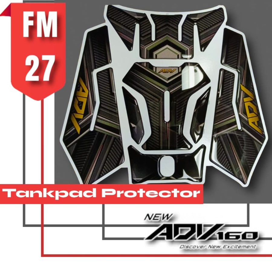 Stiker Tankpad ADV 160 FM27 Stiker Deckpad ADV 160 FM27