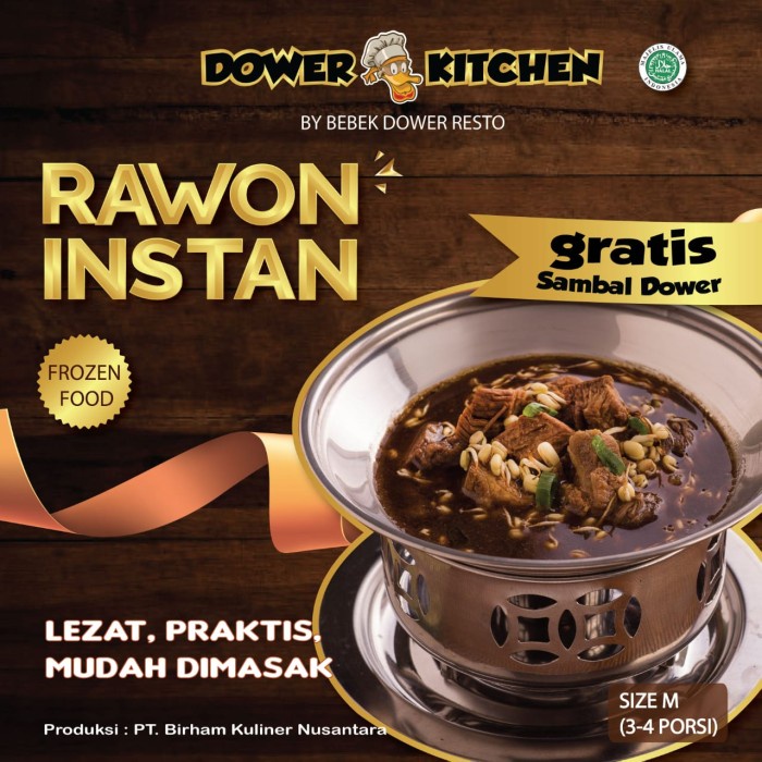 

⭐BISA COD⭐ Frozen Food Instan Rawon (M) Bebek Dower Siap Saji 3-4 Porsi