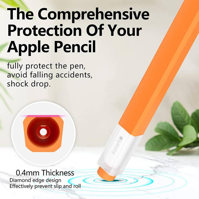 Klasik Silikon Pensil Case Untuk Apple Pencil 1st 2nd Generation Case Cover Lengan Dukungan Pengisian Magnetik