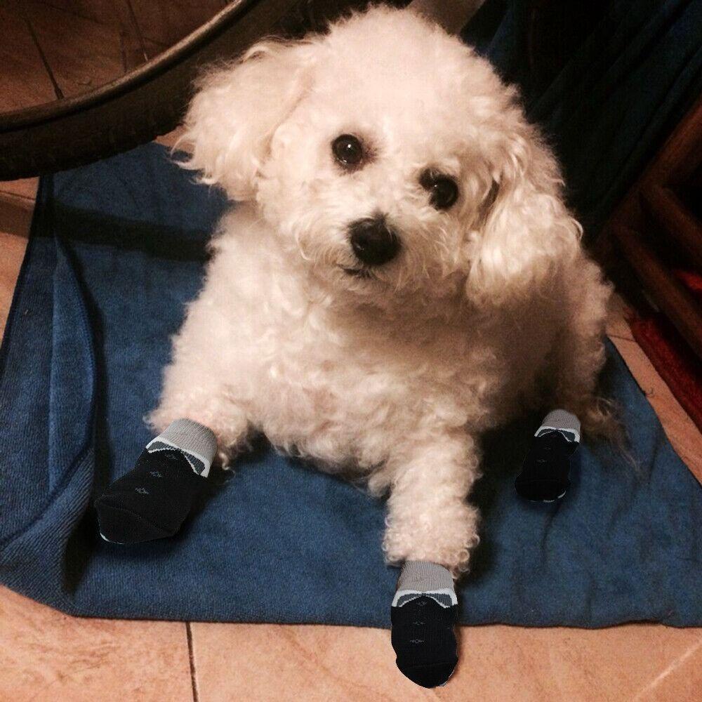 Solighter Sepatu Anjing Kucing Kaus Kaki Anjing Rajut Anti Slip Perlengkapan Anjing Puppy Socks