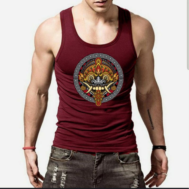 Singlet Pria Dewasa Barong Kaos Singlet Pria Kaos Dalam Pria Singlet Cowok Baju Kaos Singlet Pria Singlet Pria Murah